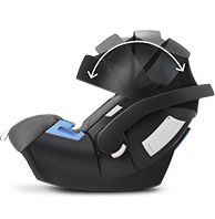 Cybex aton regulación capota